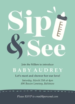 Sip and See Baby Bottle