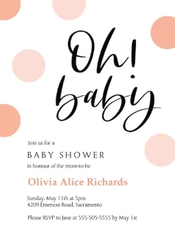 Polka Dots Baby Shower