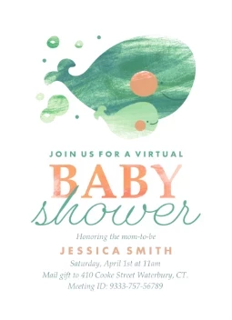 Baby Shower Whale