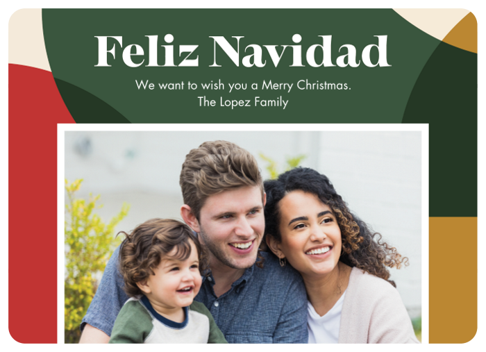 Custom Christmas & Holiday Cards, 5x7 Cardstock, Blank Envelope, Feliz  Navidad