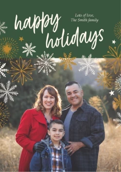 Snowflakes Holiday Greetings