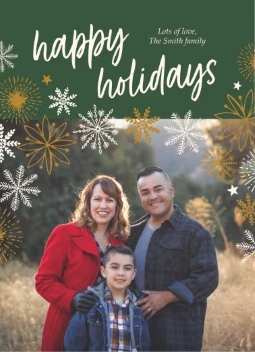 Snowflakes Holiday Greetings