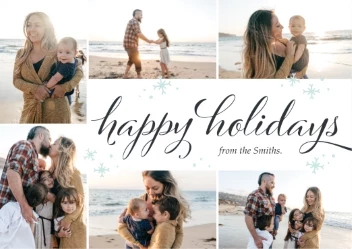 Snowy Modern Holiday Collage