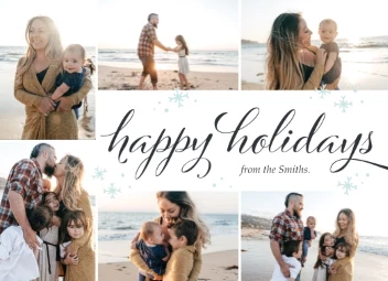 Snowy Modern Holiday Collage