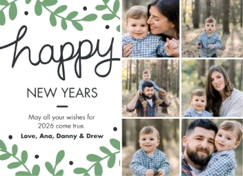 Leafy New Years Collage