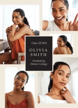 Classy Grid Grad Announcement