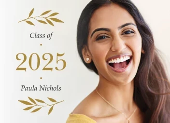 Laurel Wreath Grad Announcement