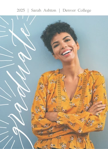 Vertical Graduate Script Shine