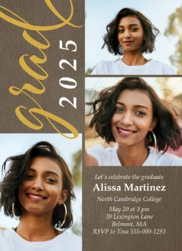 Brilliant Grad Invitation 2025