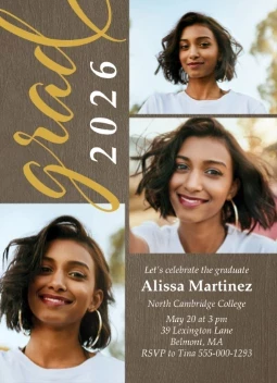 Brilliant Grad Invitation 2026