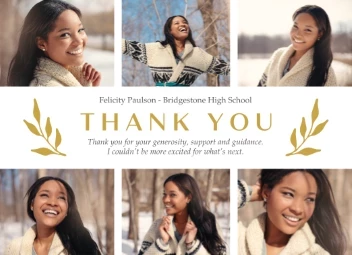 Achievement Leaves Grad Thank You 2026