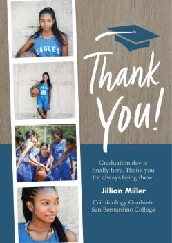 Filmstrip Graduation Thank You
