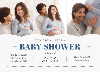 Staples baby 2024 shower invitations