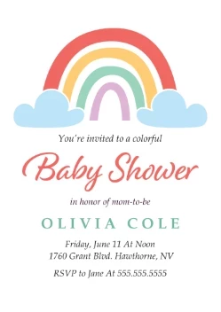 Rainbow Baby Shower