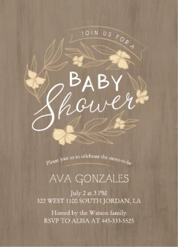 Rustic Wreath Baby Shower