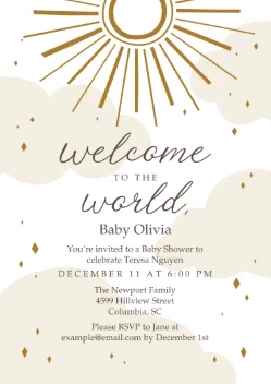 Sparkling Sunshine Baby Shower
