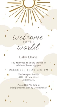Sparkling Sunshine Baby Shower