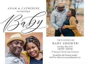 Stylish Baby Shower Invitation