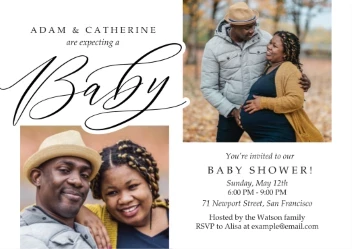 Stylish Baby Shower Invitation