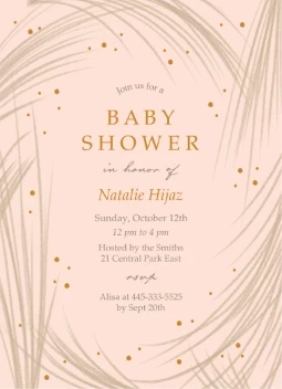 Wispy Frame Baby Shower