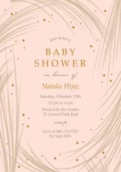 Wispy Frame Baby Shower