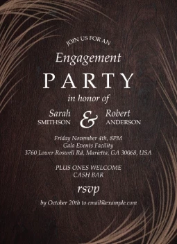 Rustic Wood Engagement Party