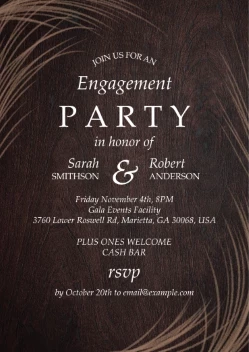 Rustic Wood Engagement Party