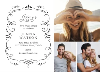 Elegant Vintage Flourish Bridal Shower