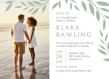 Serene Lines Bridal Invitation