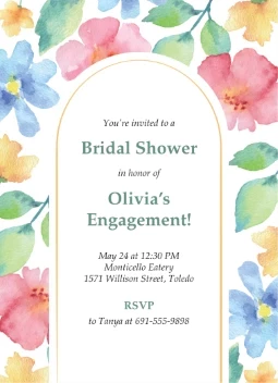 Romantic Floral Bridal Shower