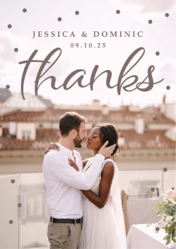 Full Photo Dots Thank You