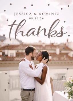 Full Photo Dots Thank You