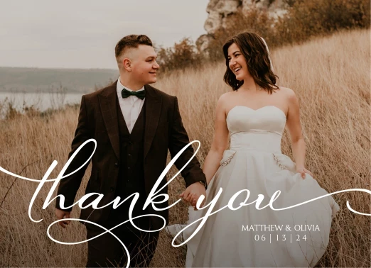 Modern Wedding Thank You