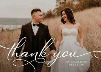 Modern Wedding Thank You