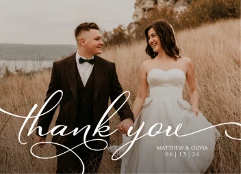 Modern Wedding Thank You