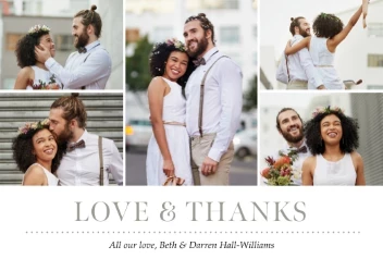 Simple Wedding Thanks