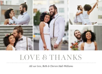 Simple Wedding Thanks