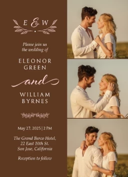 Delicate Leaf Invitation