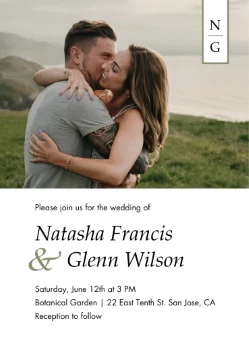 Modern Wedding Invitation