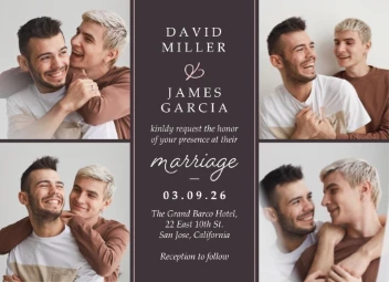 Minimalistic Wedding Invitation