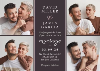 Minimalistic Wedding Invitation