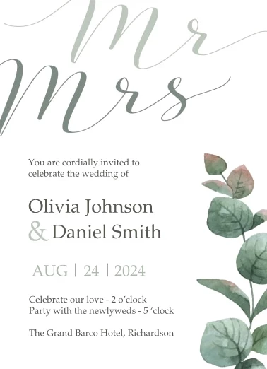 Modern Mr & Mrs