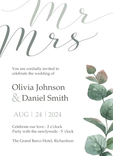 Modern Mr & Mrs