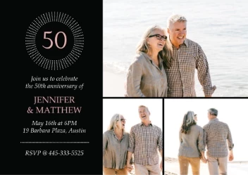 Modern Anniversary Invitation