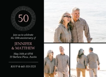 Modern Anniversary Invitation