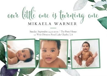 Painted Flowers First Birthday