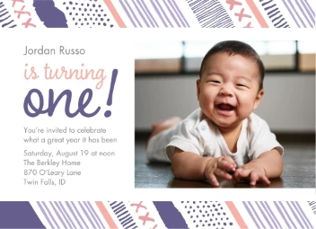 Playful Pattern First Birthday