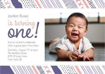 Playful Pattern First Birthday