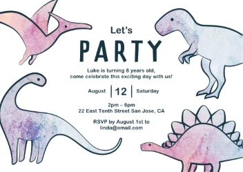 Joyful Dinos Kids Birthday