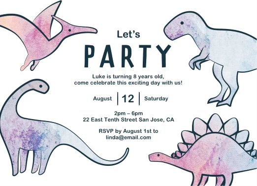 Joyful Dinos Kids Birthday